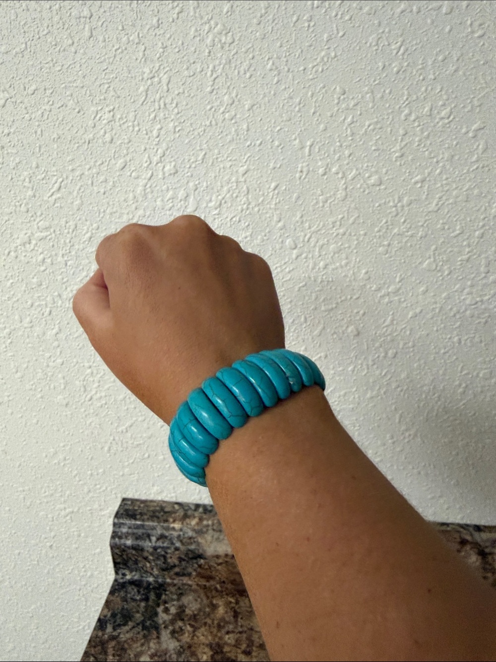 Chunky Turquoise Stretch Bracelet
